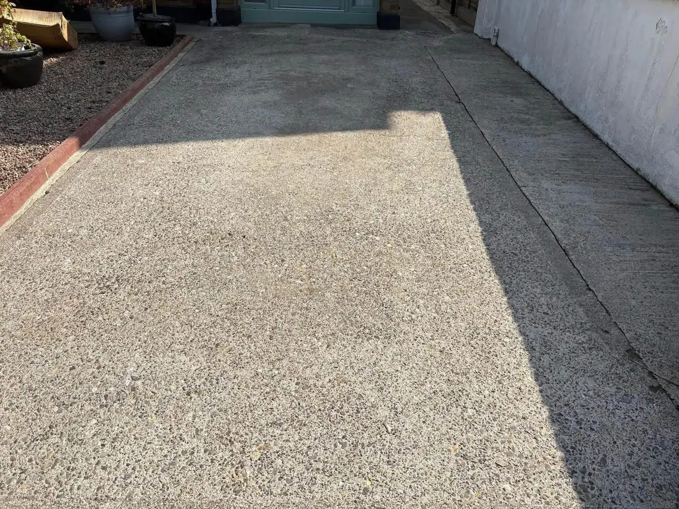 Concrete driveway cleaned in Dublin