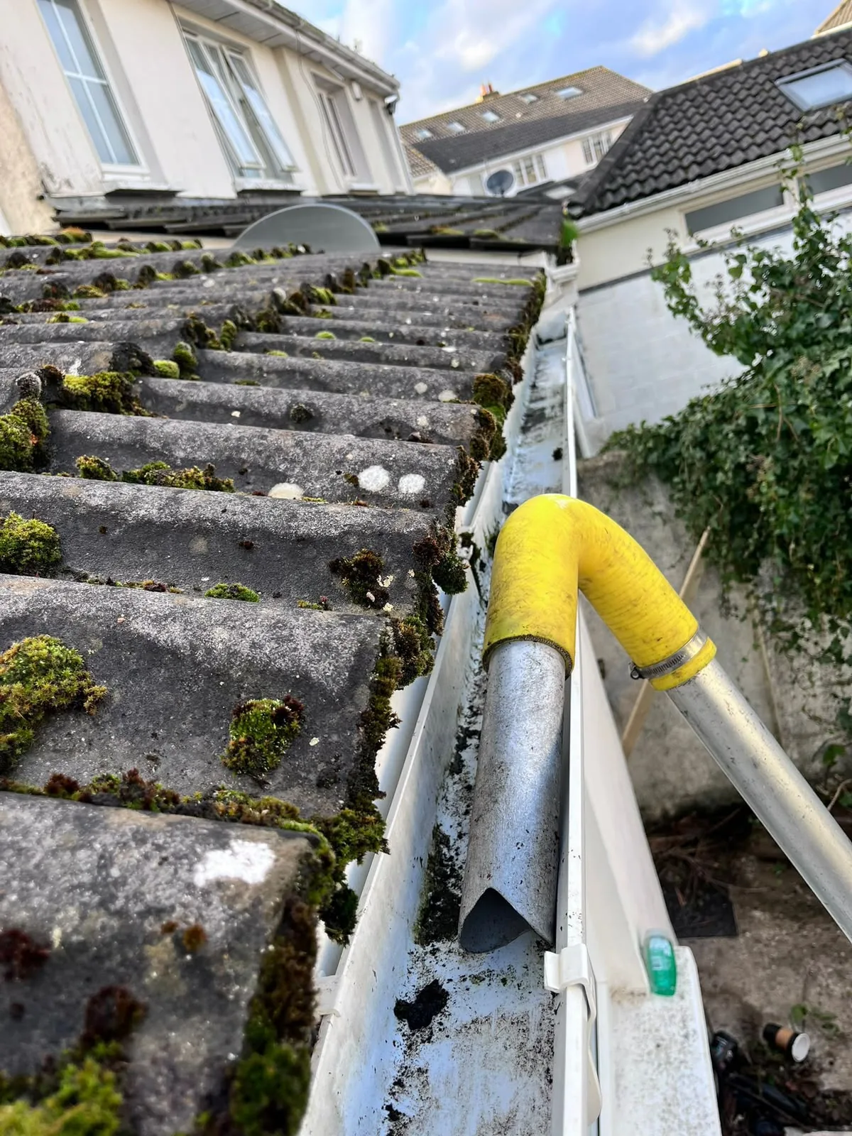 Gutter cleaning with a vacuum system in Dublin by Reflect General Maintenance