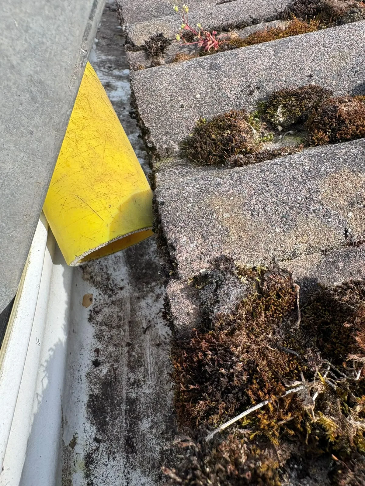 Gutter cleaning before and after in Dublin — Reflect General Maintenance