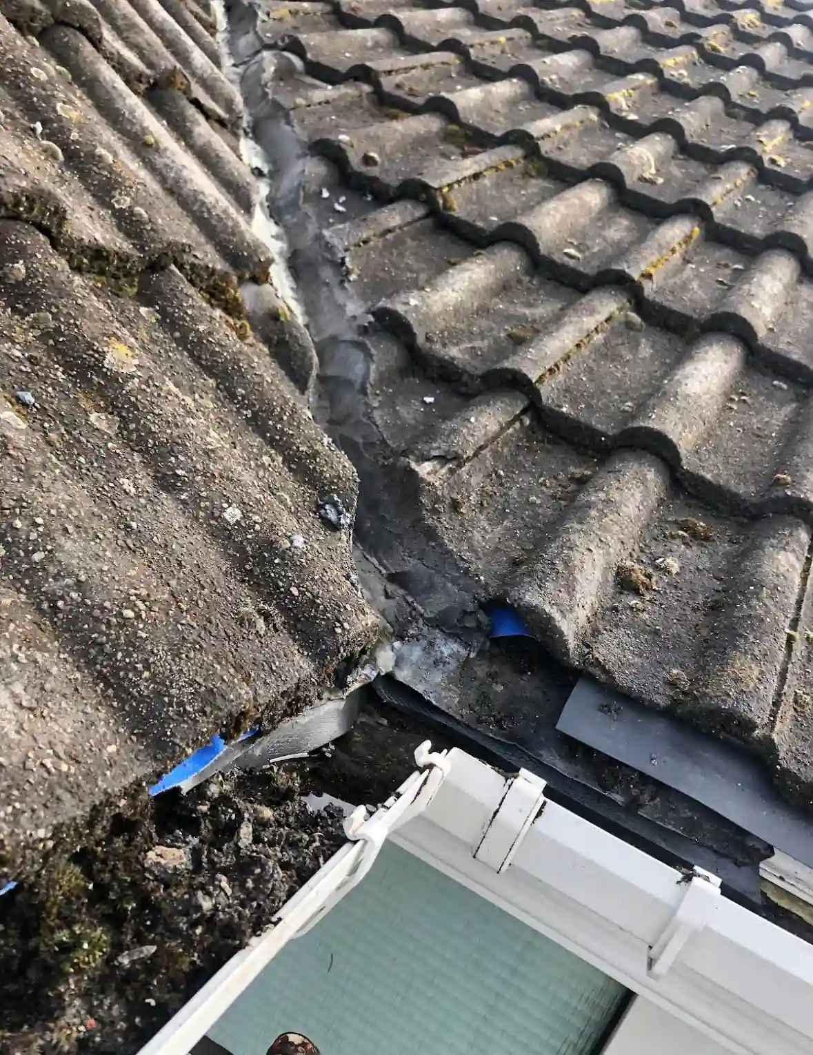 Gutter channel after debris removal by Reflect General Maintenance